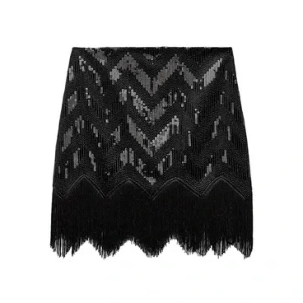 NWT Zara Sequin Skirt, XS